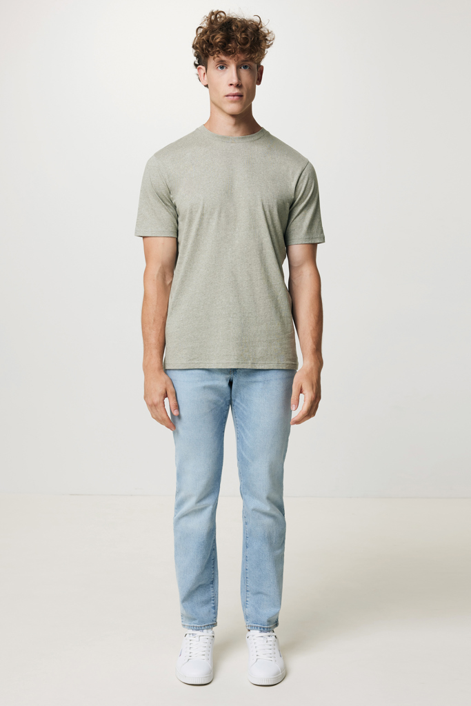 light heather green IQONIQ Sierra Camiseta Light Weight Algodón Reciclado