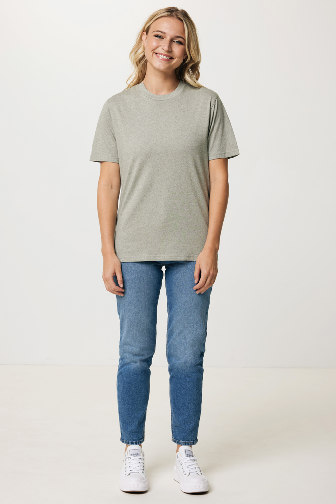 light heather green IQONIQ Sierra Camiseta Light Weight Algodón Reciclado