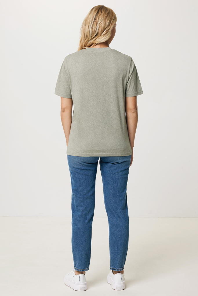 light heather green IQONIQ Sierra Camiseta Light Weight Algodón Reciclado