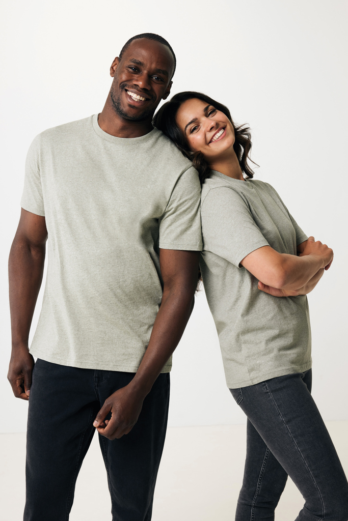 light heather green IQONIQ Sierra Camiseta Light Weight Algodón Reciclado