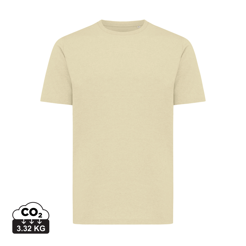 Iqoniq Sierra letvægts t-shirt af genanvendt bomuld, cream yellow
