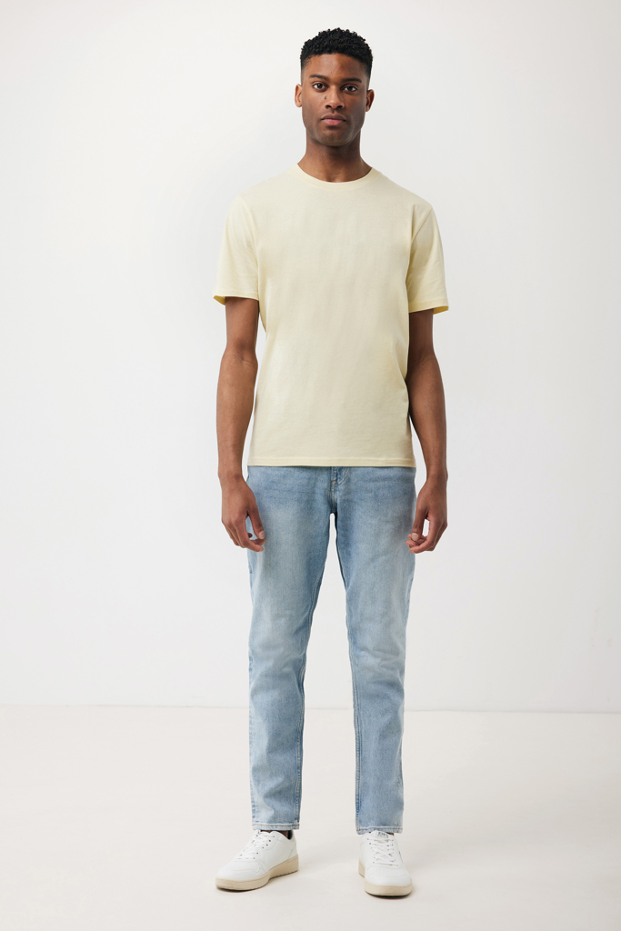 cream yellow IQONIQ Sierra Camiseta Light Weight Algodón Reciclado