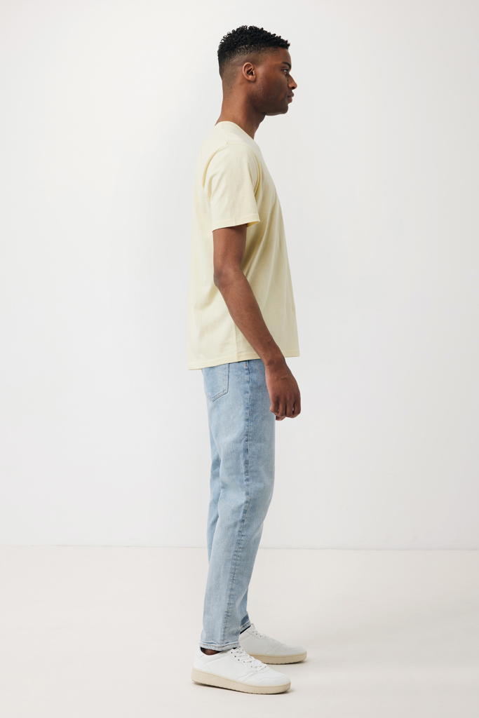 cream yellow IQONIQ Sierra Camiseta Light Weight Algodón Reciclado