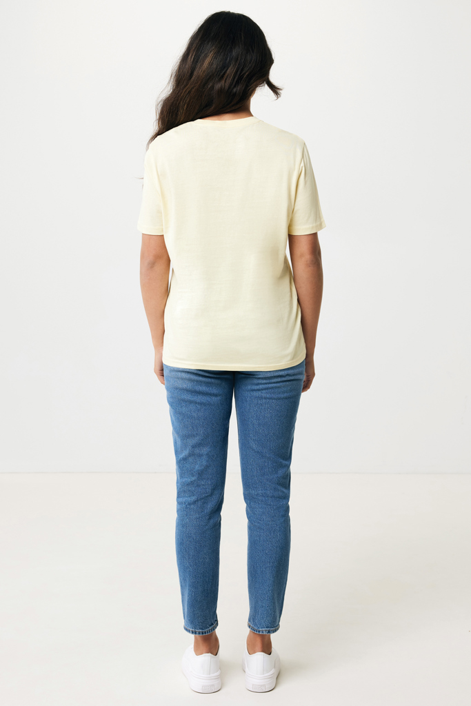cream yellow IQONIQ Sierra Camiseta Light Weight Algodón Reciclado