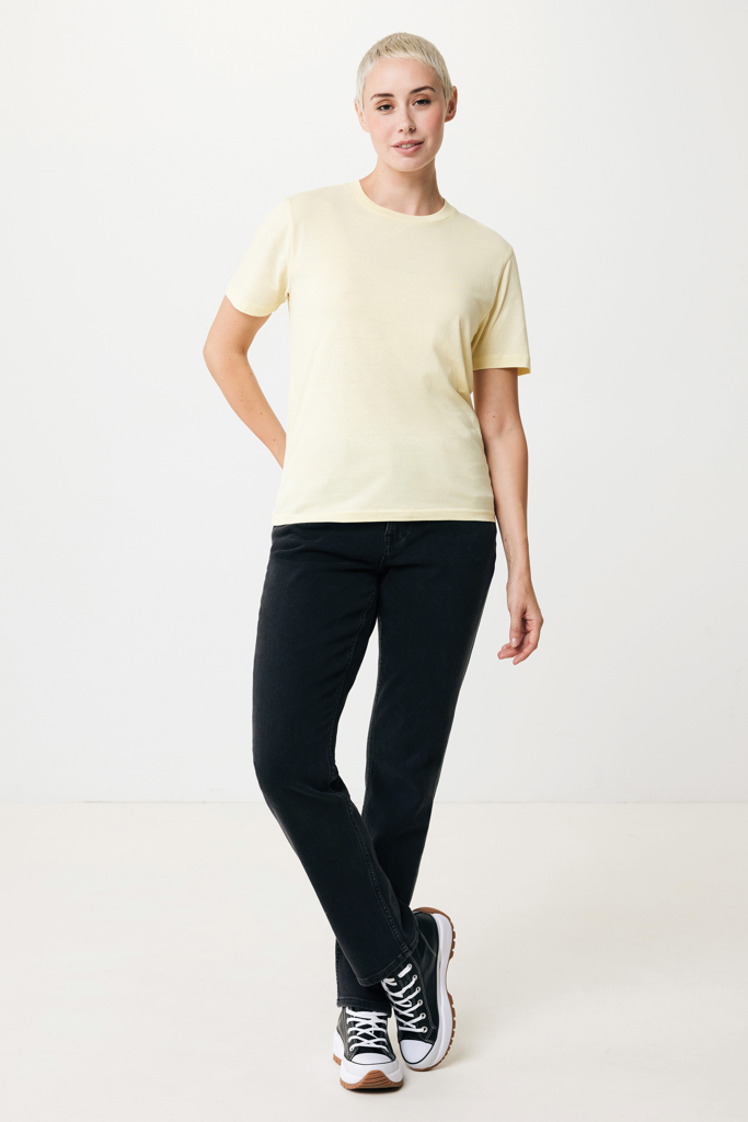 cream yellow IQONIQ Sierra Camiseta Light Weight Algodón Reciclado