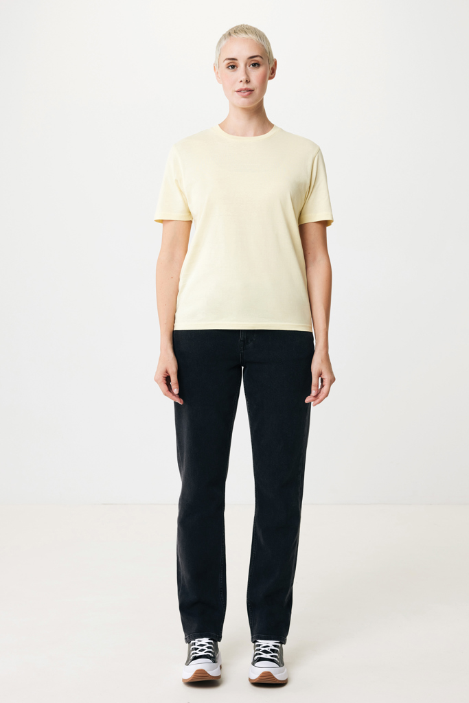 cream yellow IQONIQ Sierra Camiseta Light Weight Algodón Reciclado
