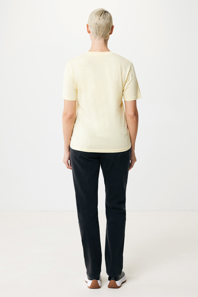 cream yellow IQONIQ Sierra Camiseta Light Weight Algodón Reciclado