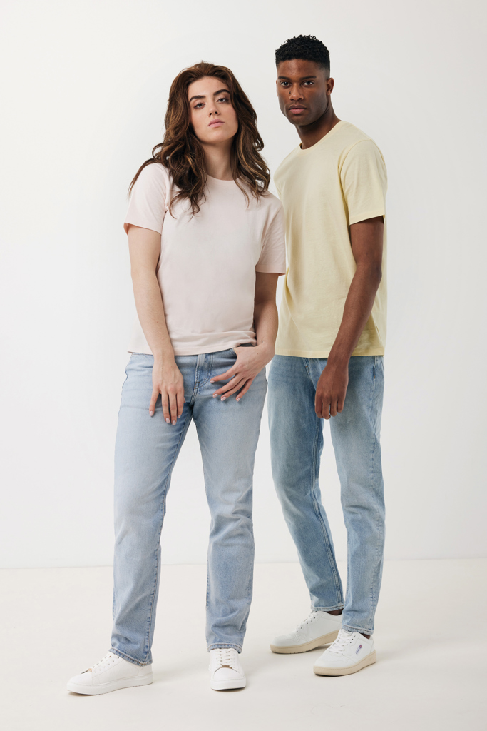 cream yellow IQONIQ Sierra Camiseta Light Weight Algodón Reciclado