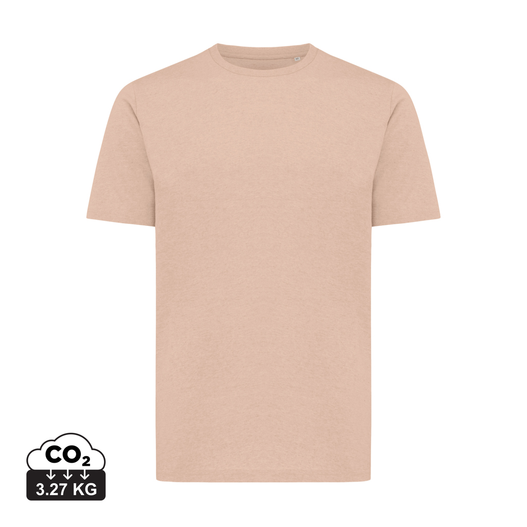 Iqoniq Sierra letvægts t-shirt af genanvendt bomuld, peach nectar