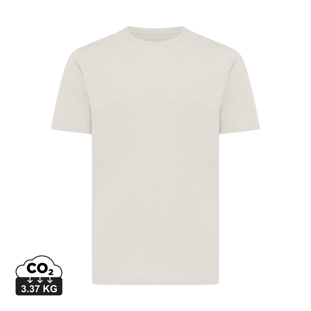 Iqoniq Sierra letvægts t-shirt af genanvendt bomuld, ivory white