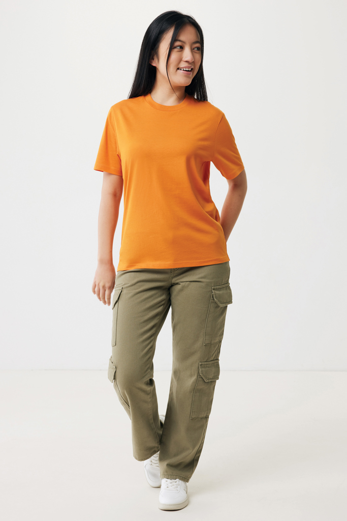 naranja IQONIQ Sierra Camiseta Light Weight Algodón Reciclado