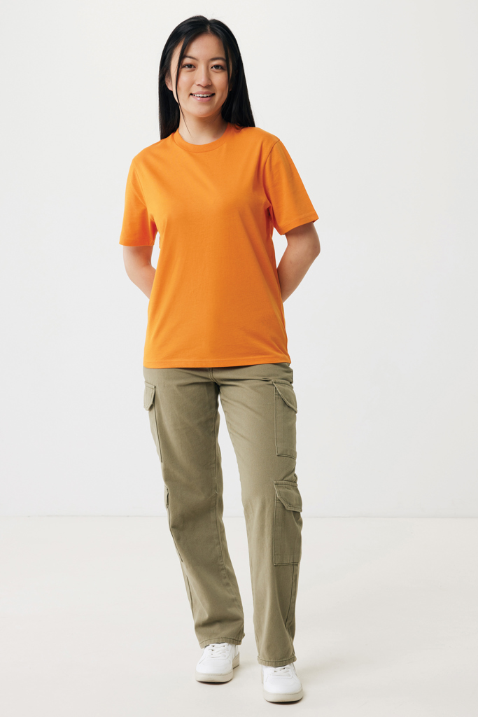 naranja IQONIQ Sierra Camiseta Light Weight Algodón Reciclado