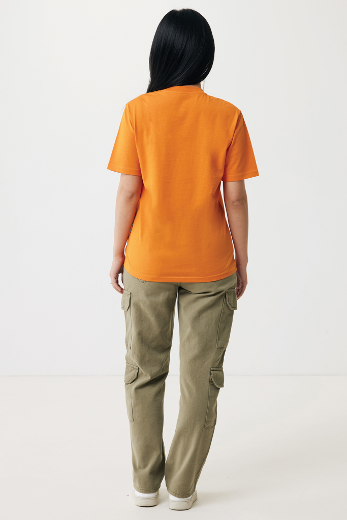 naranja IQONIQ Sierra Camiseta Light Weight Algodón Reciclado