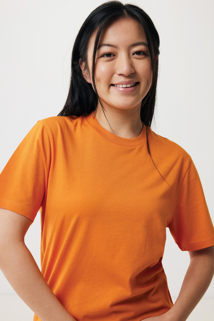 naranja IQONIQ Sierra Camiseta Light Weight Algodón Reciclado