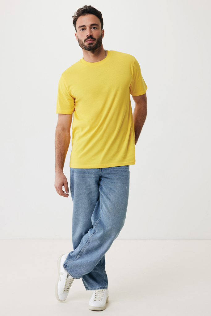 amarillo IQONIQ Sierra Camiseta Light Weight Algodón Reciclado