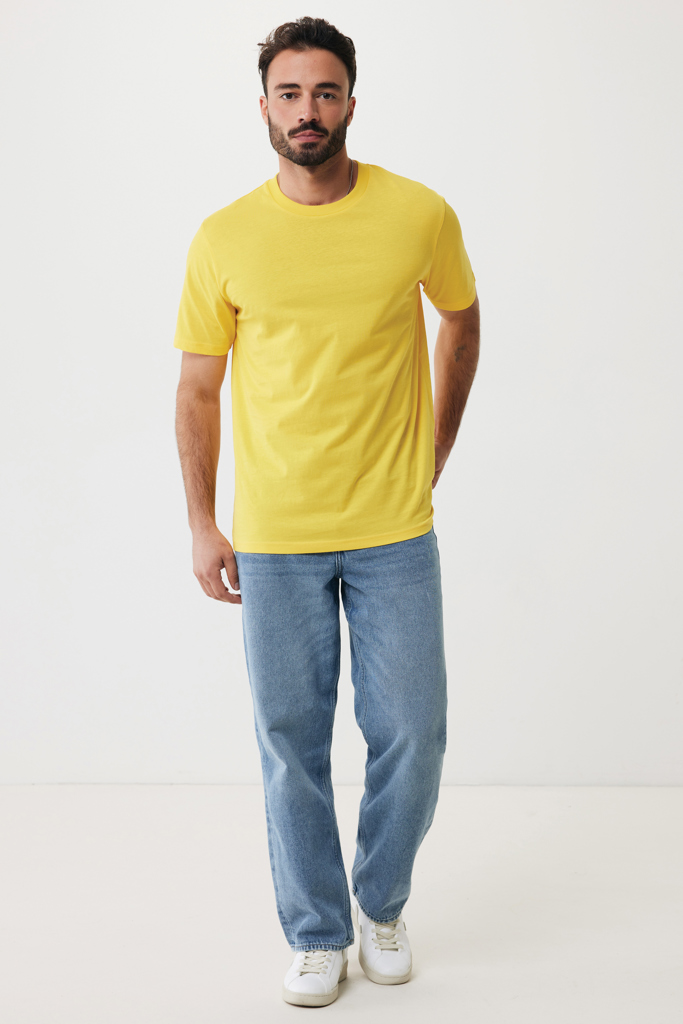 amarillo IQONIQ Sierra Camiseta Light Weight Algodón Reciclado