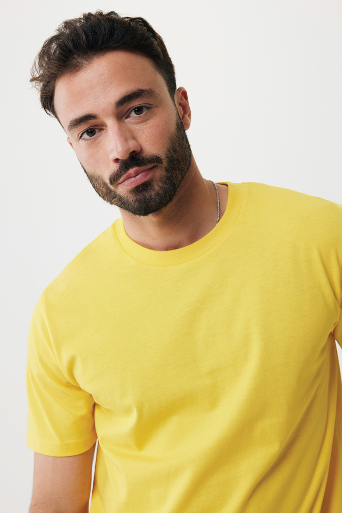 amarillo IQONIQ Sierra Camiseta Light Weight Algodón Reciclado