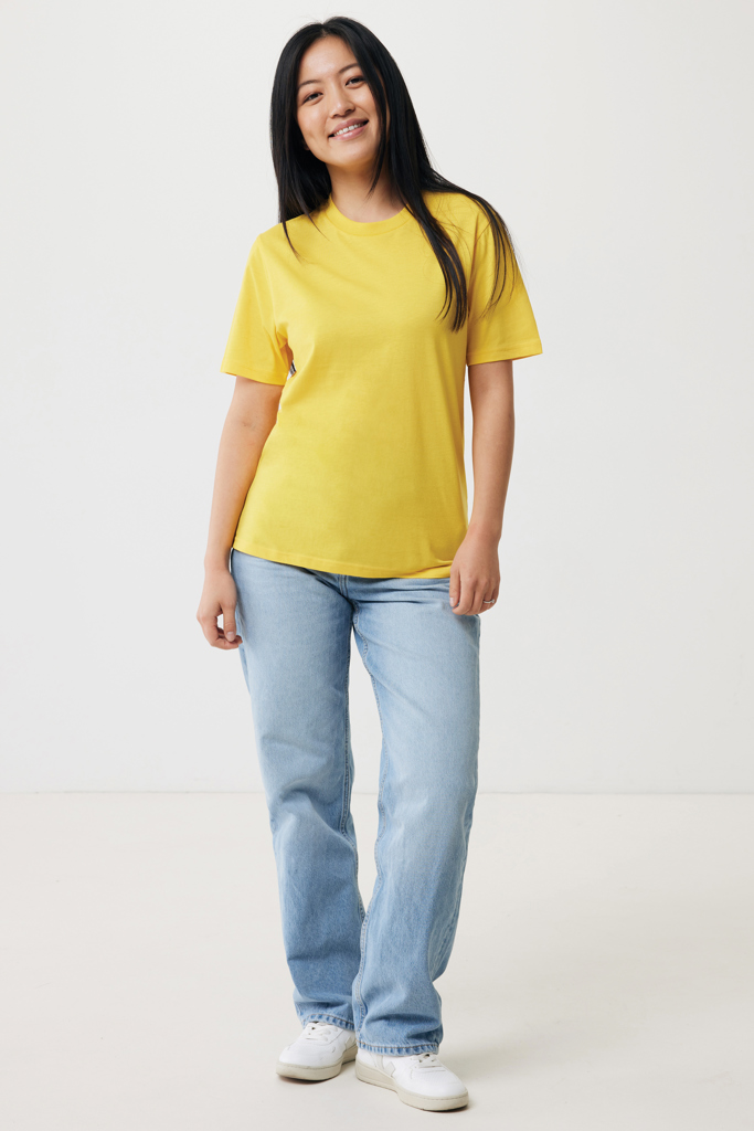 amarillo IQONIQ Sierra Camiseta Light Weight Algodón Reciclado