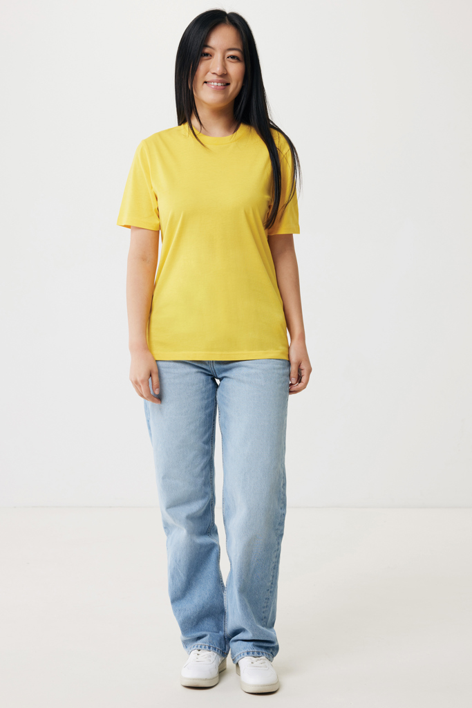 amarillo IQONIQ Sierra Camiseta Light Weight Algodón Reciclado