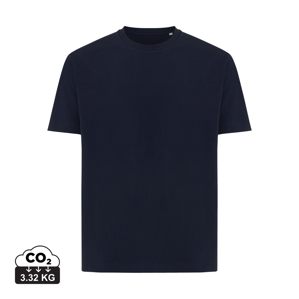 Iqoniq Teide t-shirt i genanvendt bomuld, marine blå
