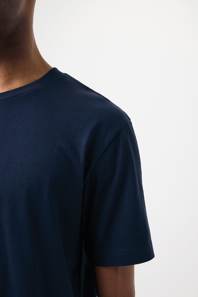 azul marino IQONIQ Teide Camiseta Boxy Fit Algodón Reciclado