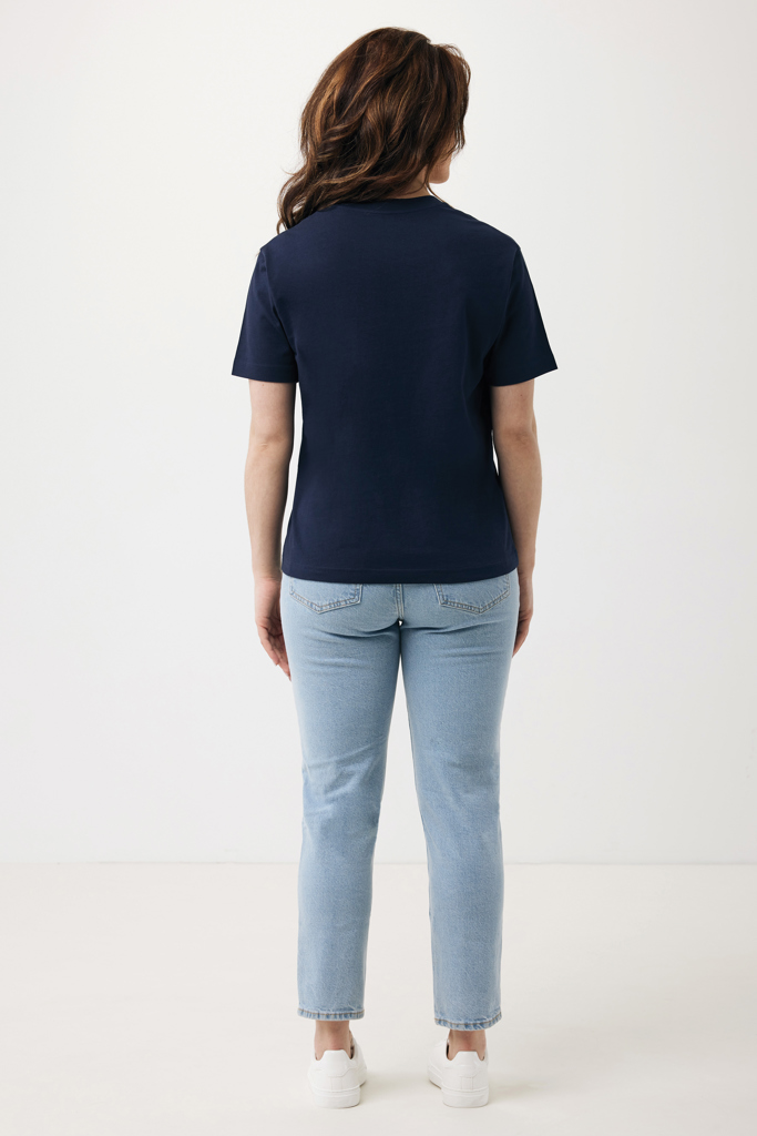 azul marino IQONIQ Teide Camiseta Boxy Fit Algodón Reciclado