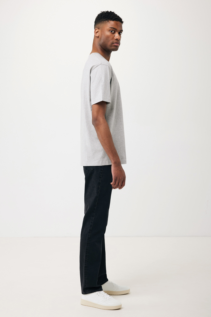 heather grey IQONIQ Teide Camiseta Boxy Fit Algodón Reciclado
