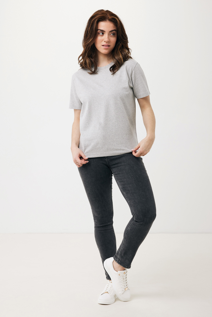 heather grey IQONIQ Teide Camiseta Boxy Fit Algodón Reciclado
