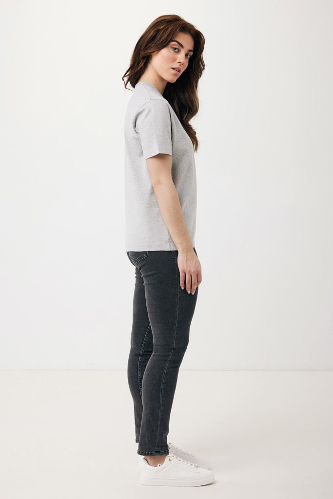 heather grey IQONIQ Teide Camiseta Boxy Fit Algodón Reciclado