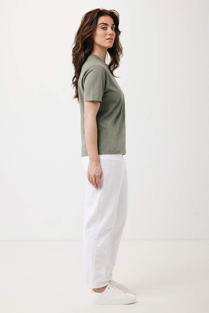 heather green IQONIQ Teide Camiseta Boxy Fit Algodón Reciclado