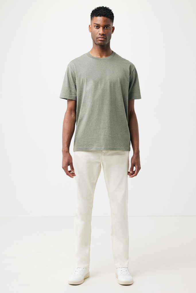heather green IQONIQ Teide Camiseta Boxy Fit Algodón Reciclado