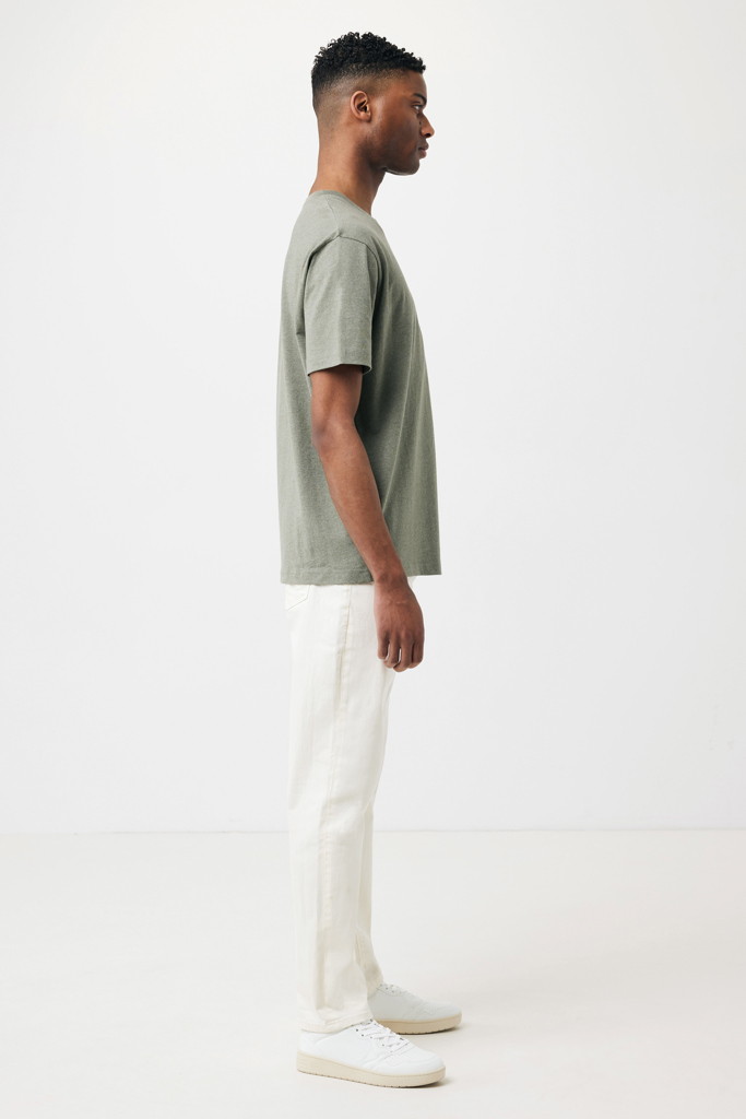 heather green IQONIQ Teide Camiseta Boxy Fit Algodón Reciclado