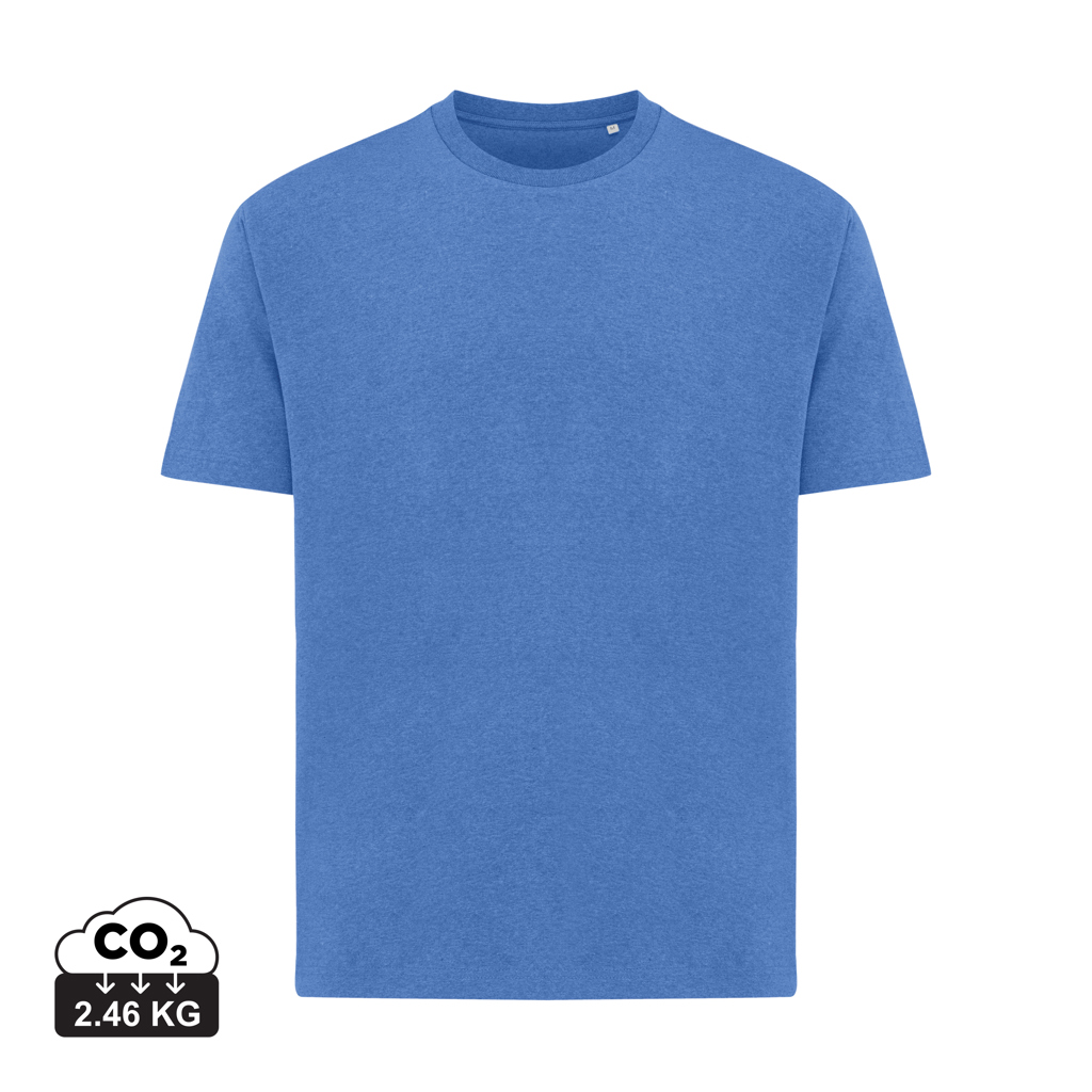 Iqoniq Teide t-shirt i genanvendt bomuld, heather blue