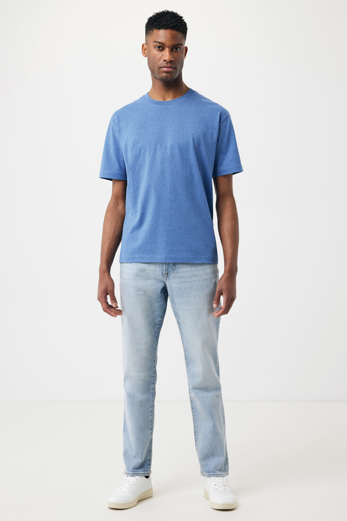 heather blue IQONIQ Teide Camiseta Boxy Fit Algodón Reciclado
