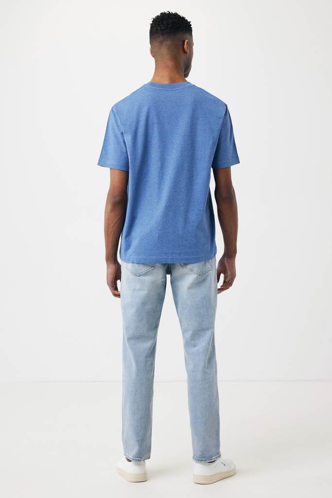 heather blue IQONIQ Teide Camiseta Boxy Fit Algodón Reciclado