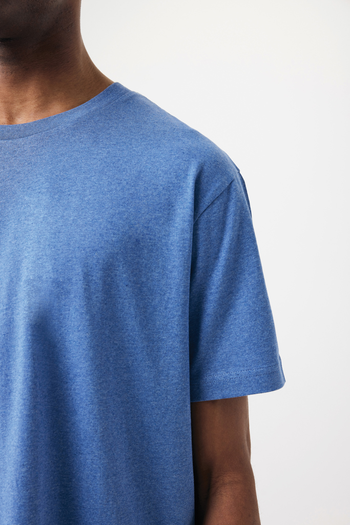heather blue IQONIQ Teide Camiseta Boxy Fit Algodón Reciclado