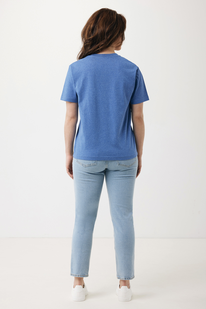 heather blue IQONIQ Teide Camiseta Boxy Fit Algodón Reciclado