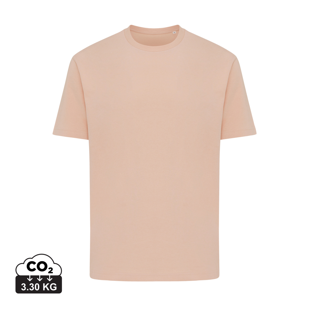 Iqoniq Teide t-shirt i genanvendt bomuld, peach nectar