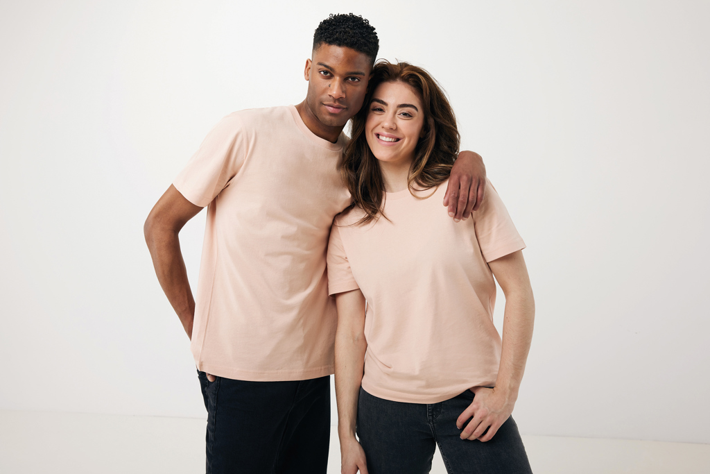 peach nectar IQONIQ Teide Camiseta Boxy Fit Algodón Reciclado