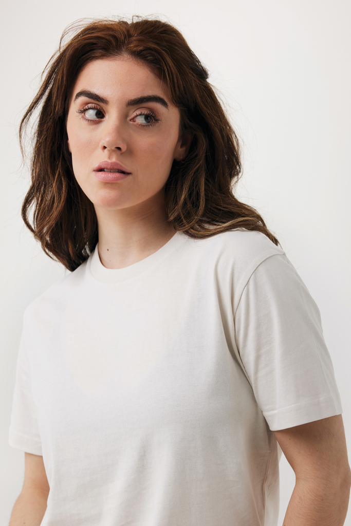 ivory white IQONIQ Teide Camiseta Boxy Fit Algodón Reciclado