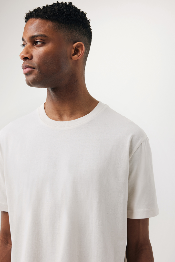 ivory white IQONIQ Teide Camiseta Boxy Fit Algodón Reciclado