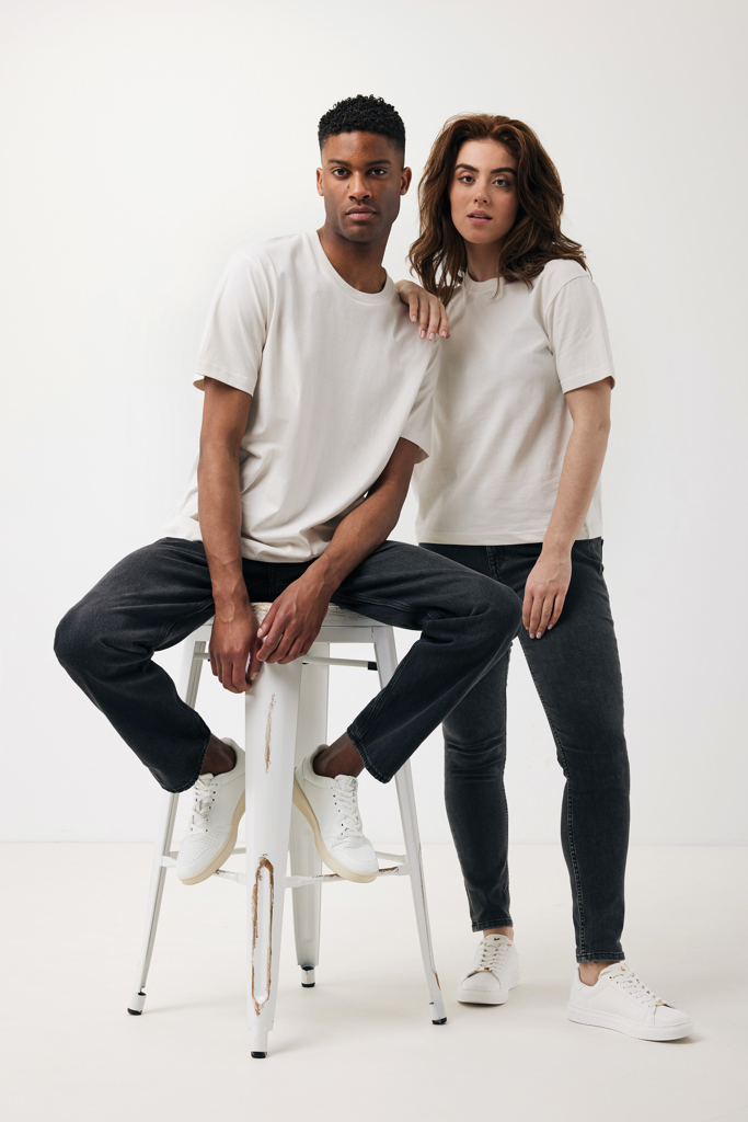 ivory white IQONIQ Teide Camiseta Boxy Fit Algodón Reciclado