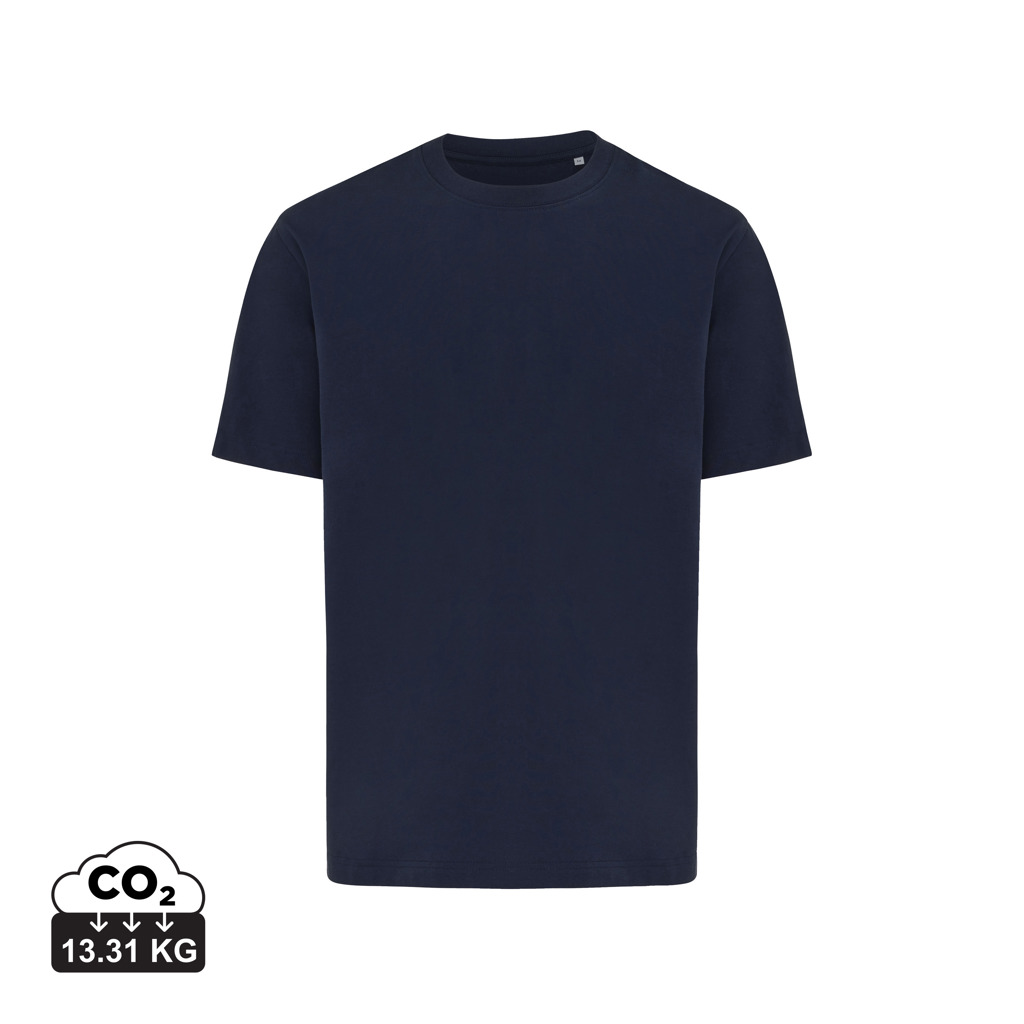 azul marino IQONIQ Nikko Camiseta Heavy Weight Algodón Reciclado