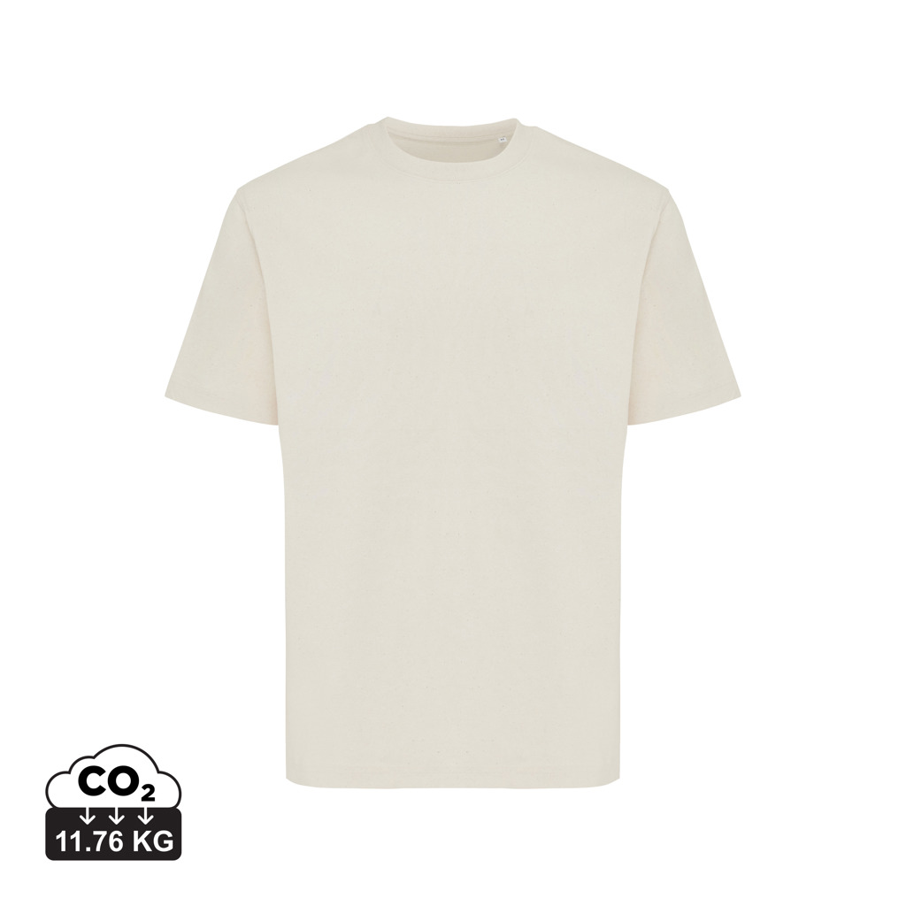 natural raw IQONIQ Nikko Camiseta Heavy Weight Algodón Reciclado
