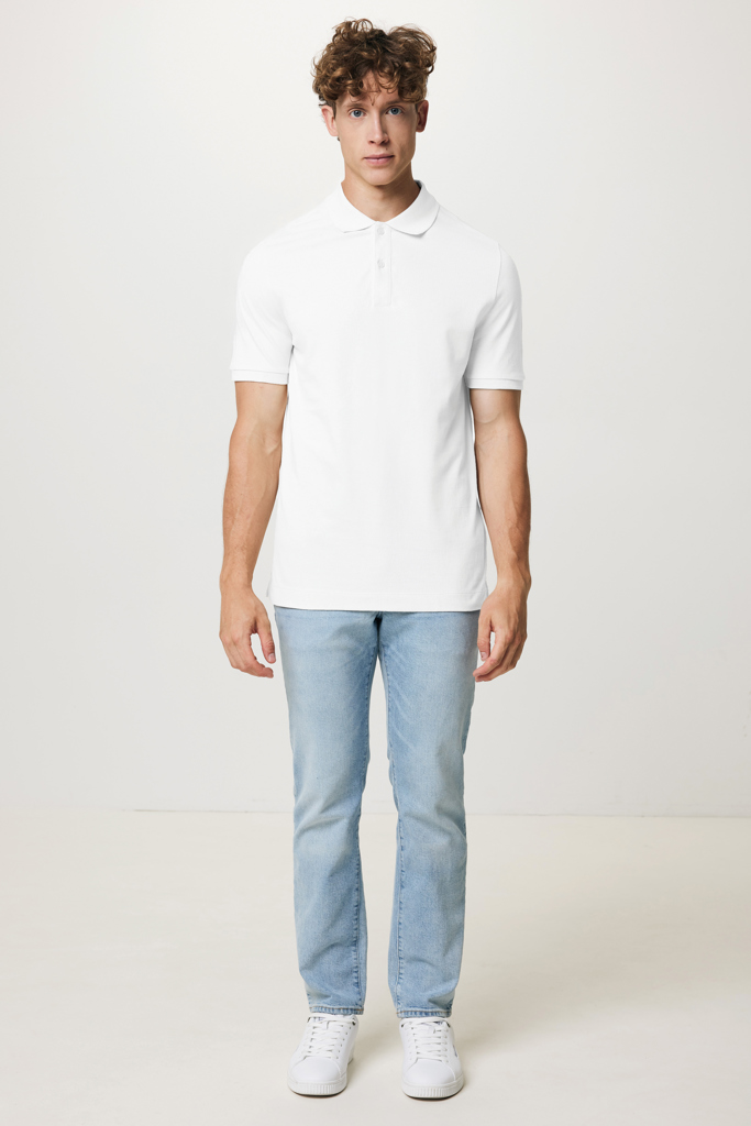 Polo en coton piqué et recyclé IQONIQ Yosemite