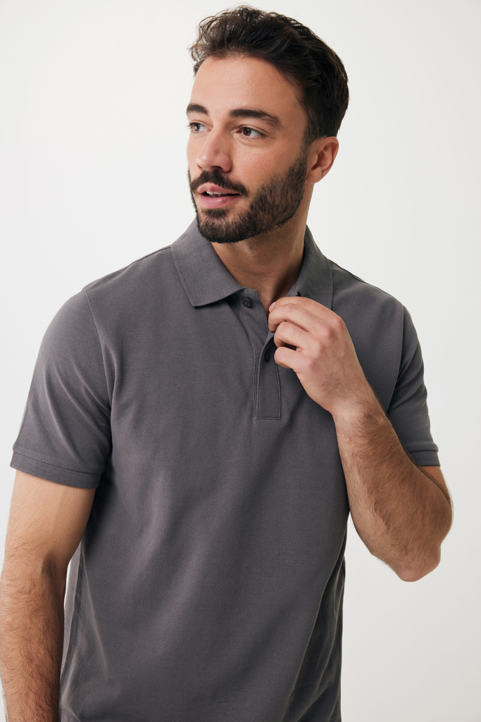 Polo en coton piqué et recyclé IQONIQ Yosemite
