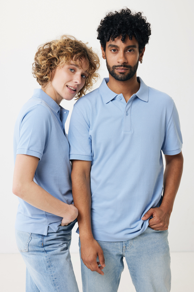 Polo en coton piqué et recyclé IQONIQ Yosemite