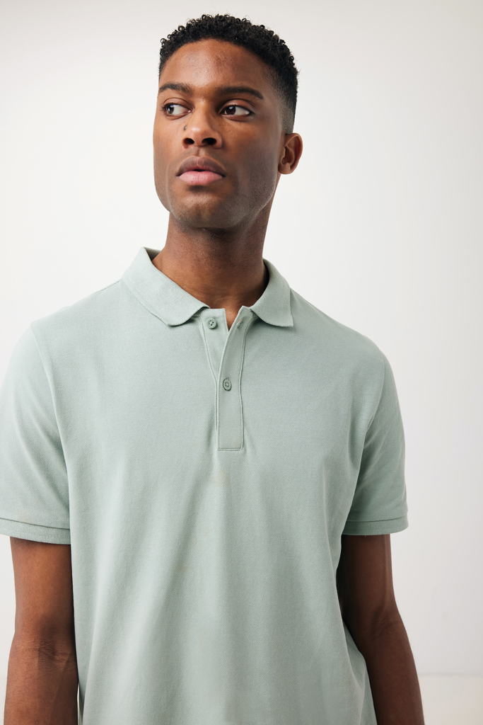 Polo en coton piqué et recyclé IQONIQ Yosemite