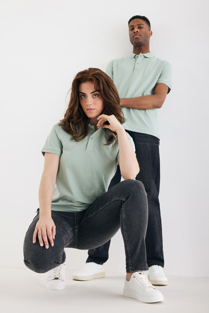 Polo en coton piqué et recyclé IQONIQ Yosemite
