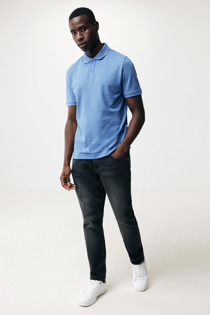 Polo en coton piqué et recyclé IQONIQ Yosemite